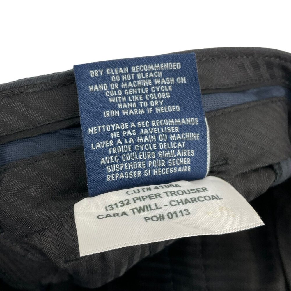 Fidelity Dress Pants Womens Size 26 Black Piper Trousers Cara Twill Charcoal Nwt - Picture 8 of 12